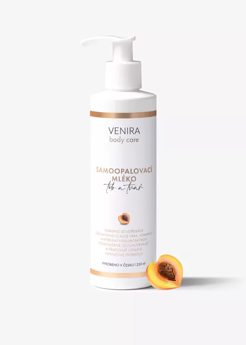 VENIRA samoopalovací mléko, meruňka, 250 ml