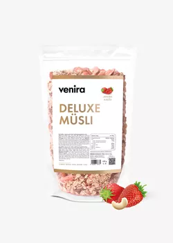 VENIRA deluxe müsli, jahoda a kešu, 400 g