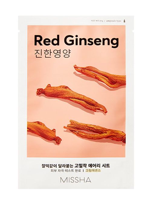 MISSHA Plátýnková maska - Airy Fit Sheet Mask - Red Ginseng